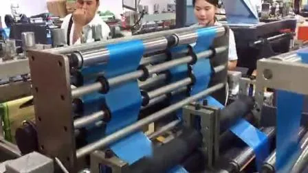 Automatic Drawstring Plastic Trash Garbage Roll Bag Making Machine