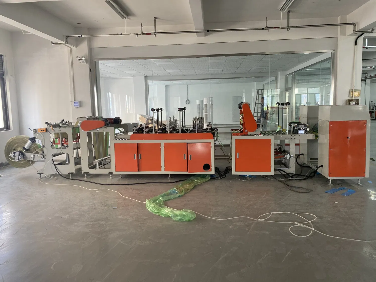 Price 2 Lines Automatic Biodegradable PLA Plastic HDPE Star Sealing Plastic Nylon Pre Cut Rolling Roll on Garbage Trash Bag Making Machine