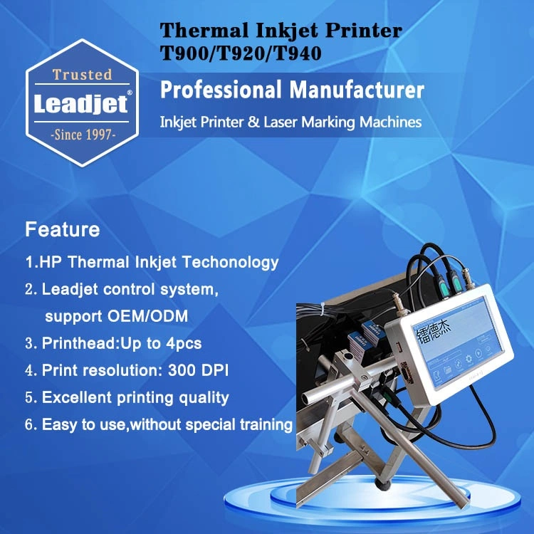 T900 Series Tij Printer Coding Machine Online Inkjet Printer