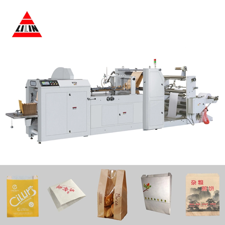 Lmd-600b Automatic Small Bread Bag Kraft Paper Bag Making Machine