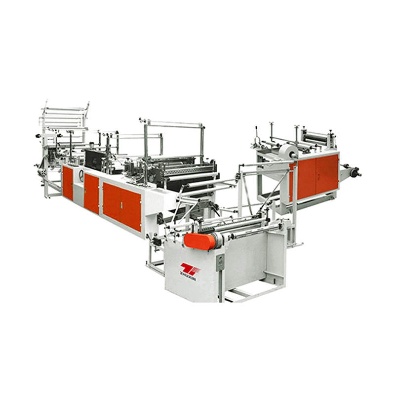 Automatic Rolling Draw Tape Continuous Drawstring Garbage Biodegradable Plastic Bag Making Machine Price