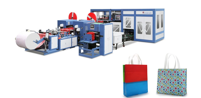 Online Shopping Fully Automatic Non Woven Fabric One Time Forming Box Bags Making Machine