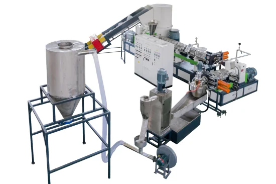 Waste Plastic HDPE LDPE PP Jumbo Woven Bags Pet Film Recycling Granulator Extruder Machine with Mother and Baby Combination/Two Stage Cascade Extrusion Machine