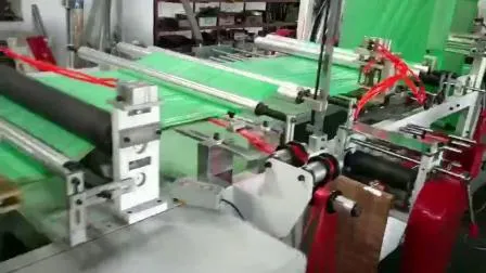 Automatic Plastic Draw Tape Drawstring Rolling Garbage Bag Making Machine