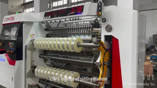 Zontai Ztm-C Slitting Rewinding Machine for Film BOPP, PVC, Pet, Aluminum, Foil